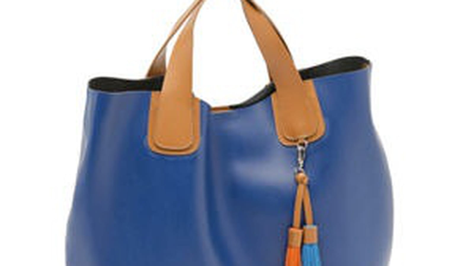 Sac bleu et camel de Sisley