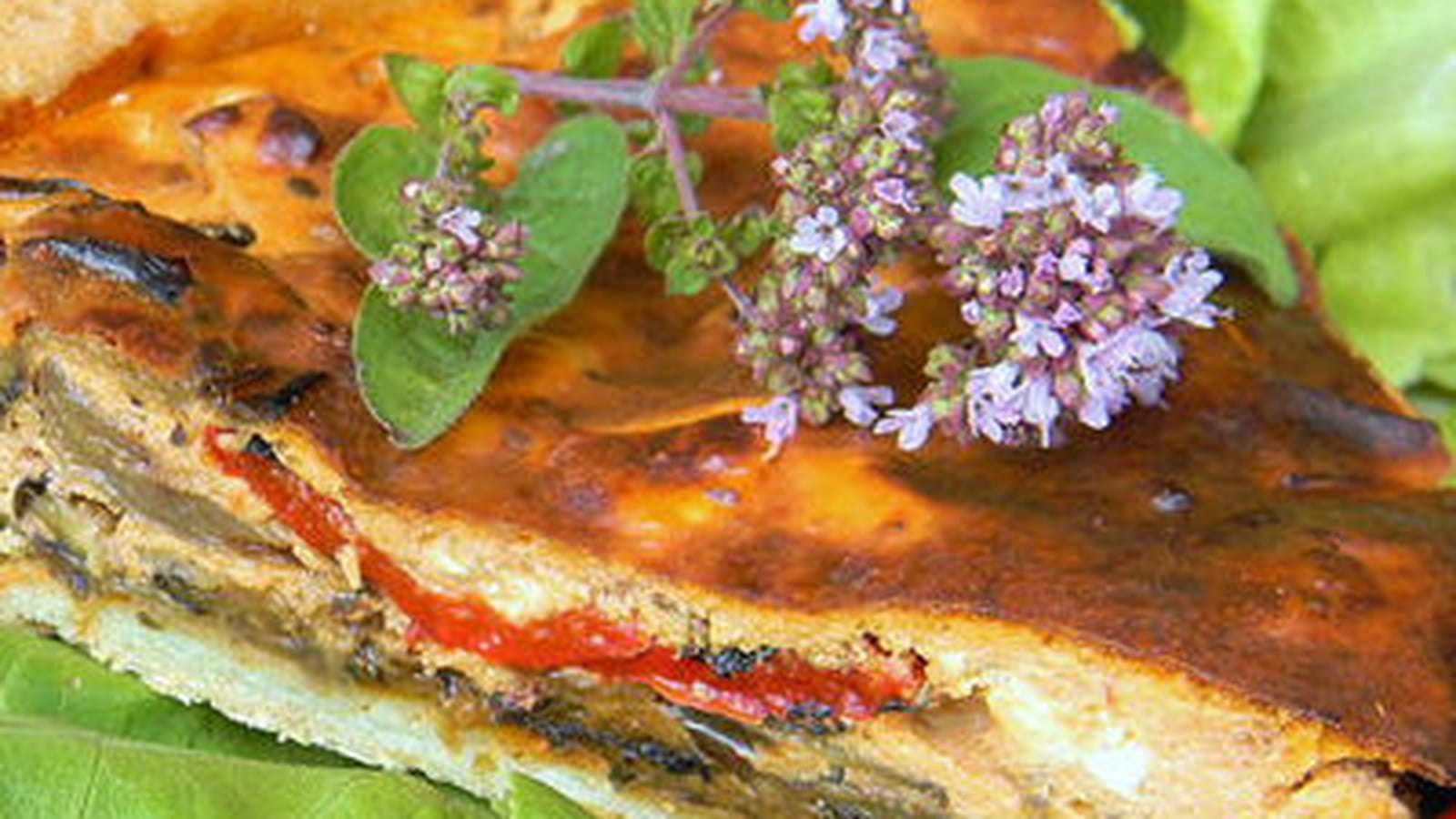 Tarte estivale aux légumes grillés