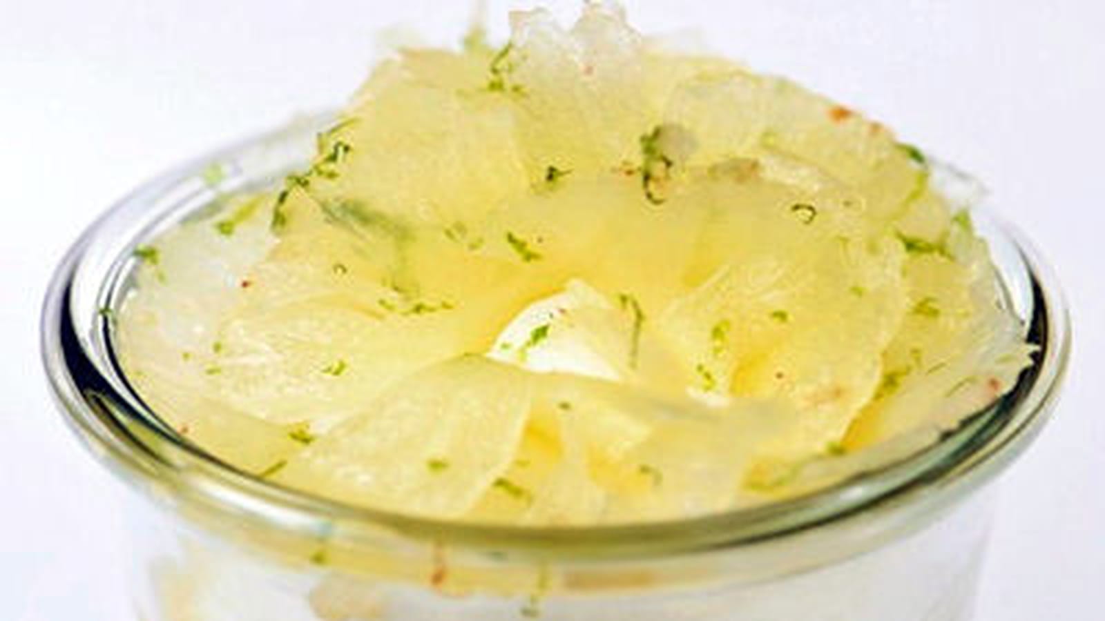 Ile flottante ananas citron vert