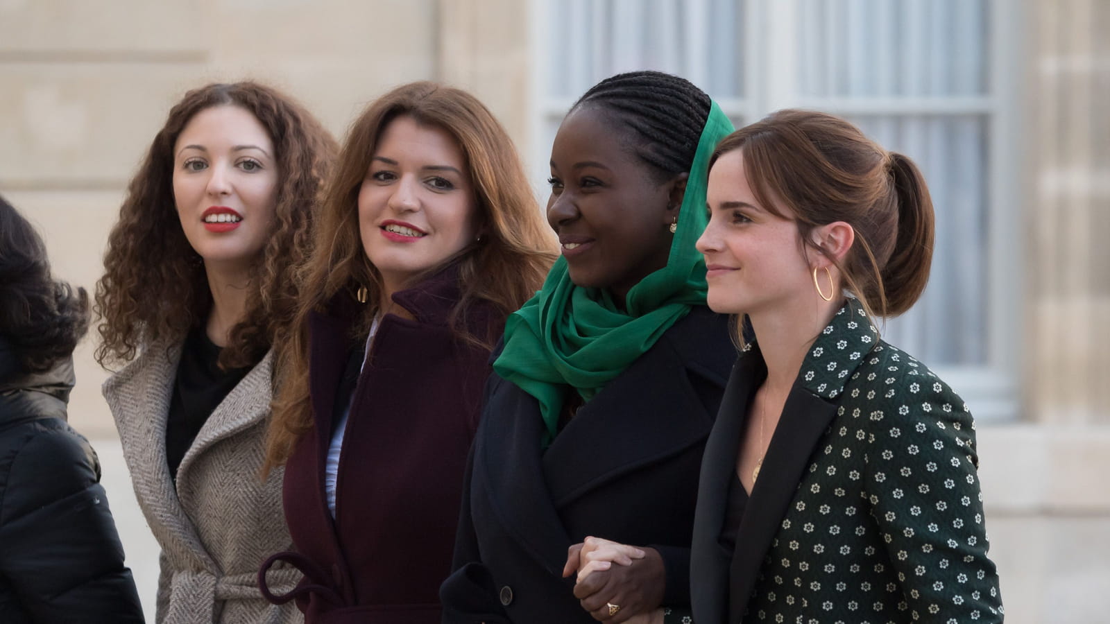 Assia Benziane, Marlène Schiappa, Aissata Lam et Emma Watson 