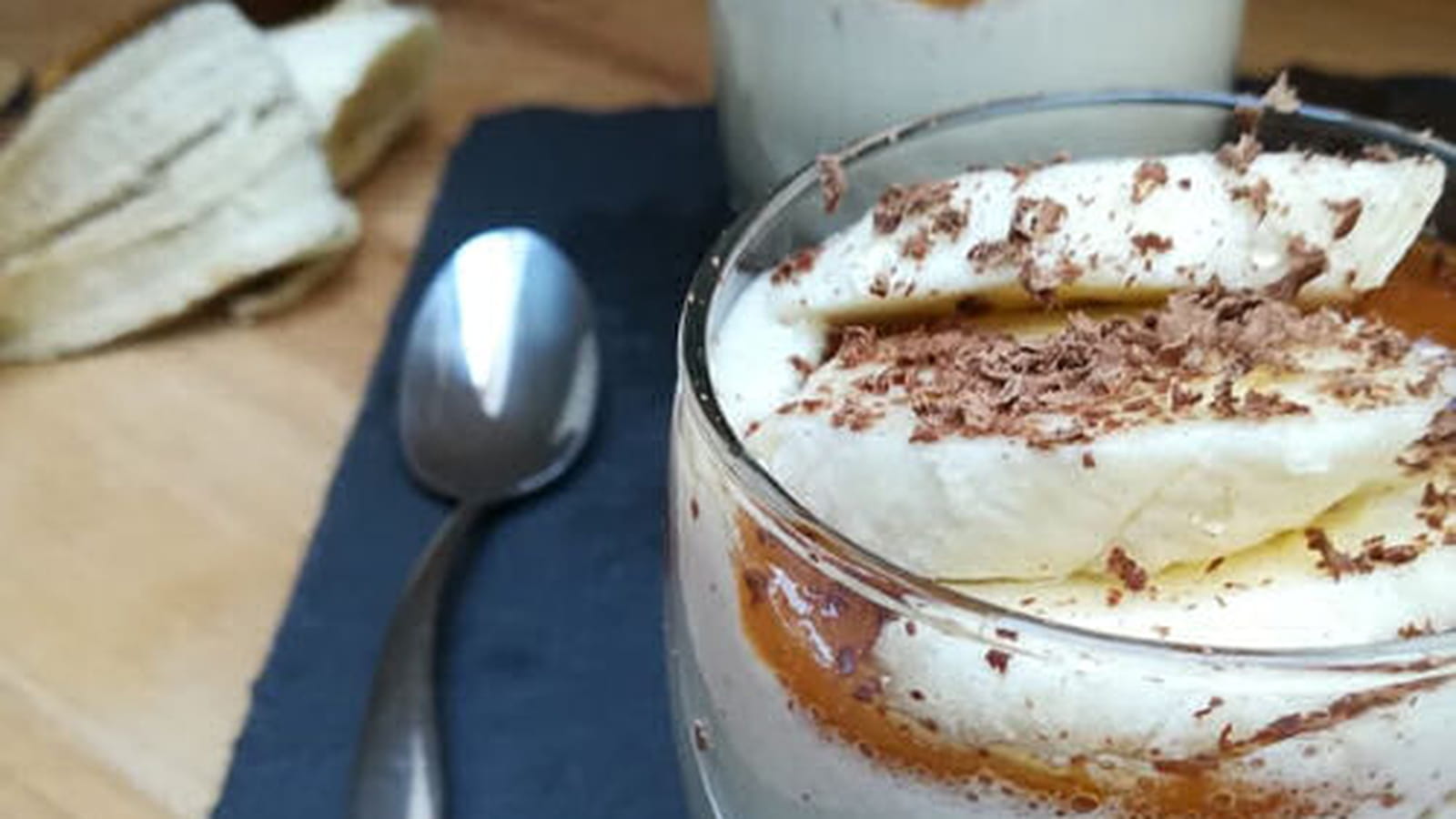 Panna cotta banane-caramel
