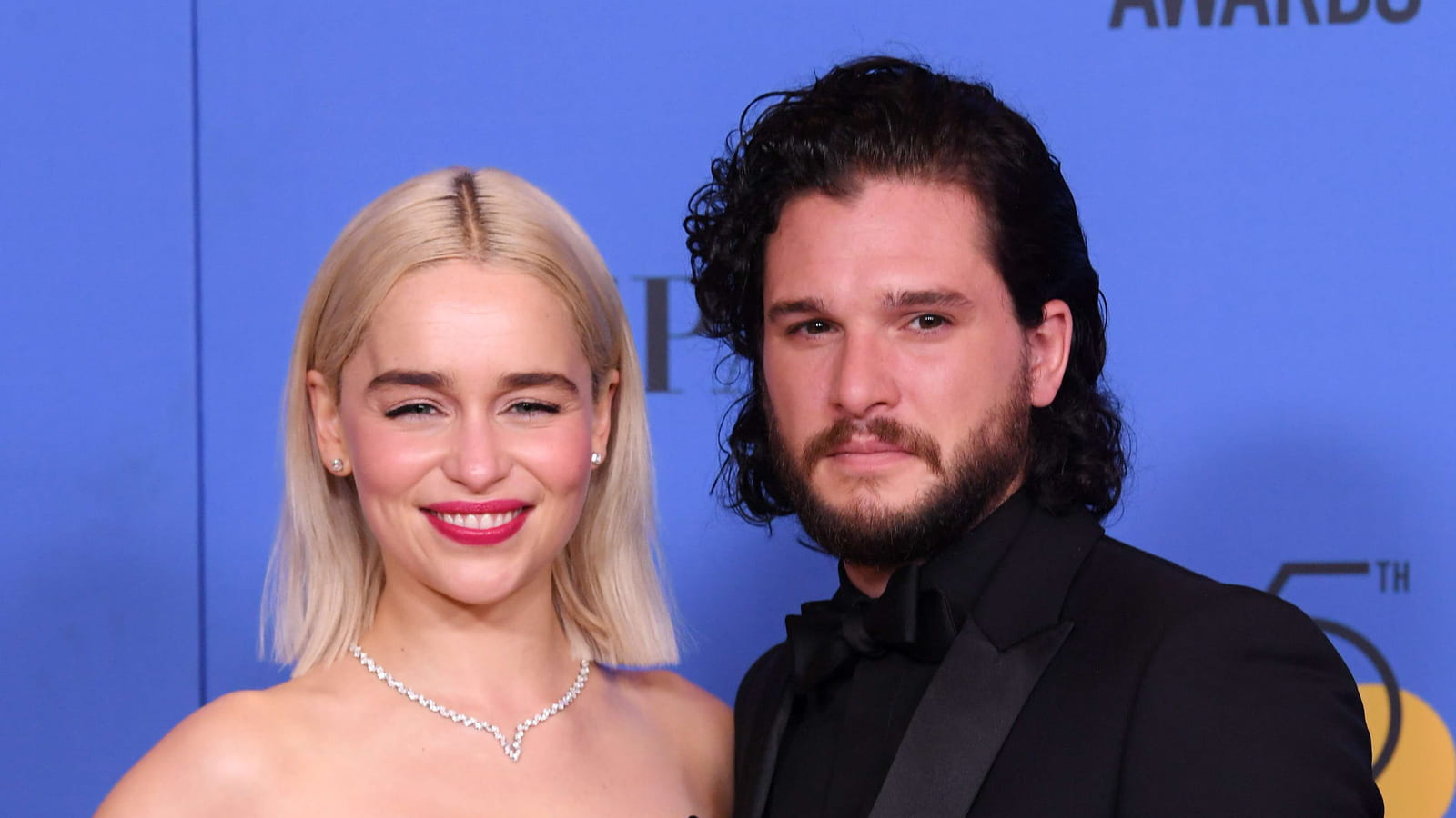 Emilia Clarke et Kit Harington