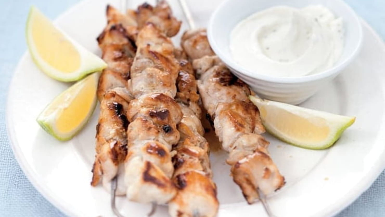 Brochettes de dinde marinées à la libanaise