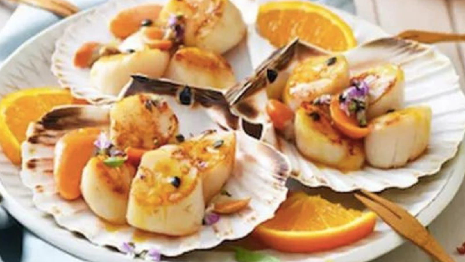 Apéritif de Saint-Jacques aux fruits de la passion