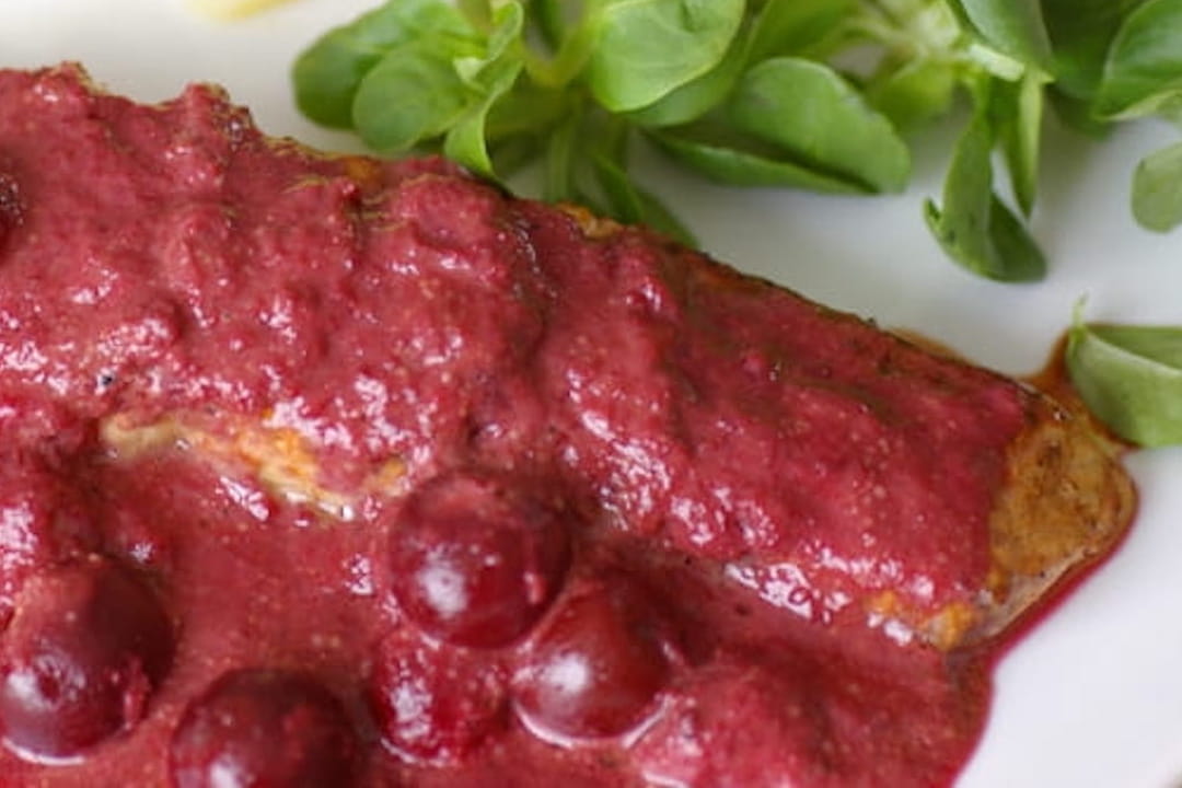 Sauce cerise et curry rouge