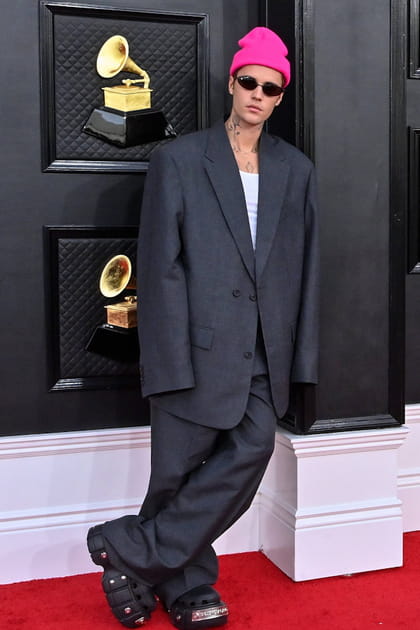 Justin Bieber en costume Balenciaga