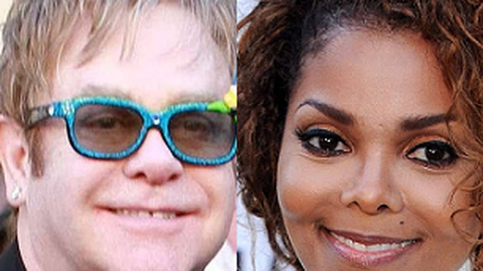 Elton John et Janet Jackson 