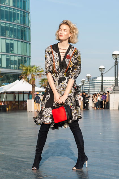 Street style &agrave; Londres : les bottes peep-toes