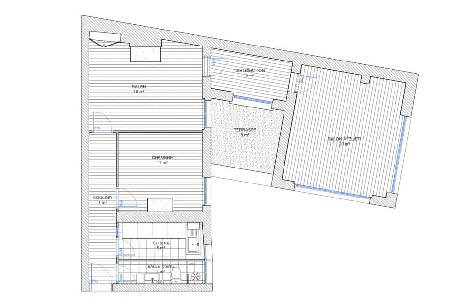 Le plan avant travaux