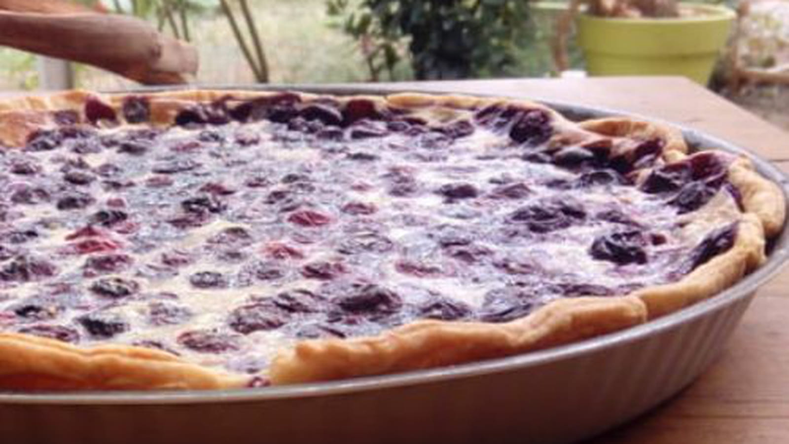 Généreuse tarte aux myrtilles