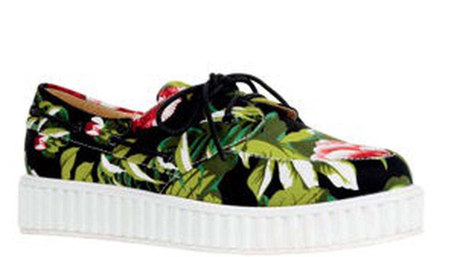 Baskets fleuries à épaisse semelle blanche  d'Urban Outfitters