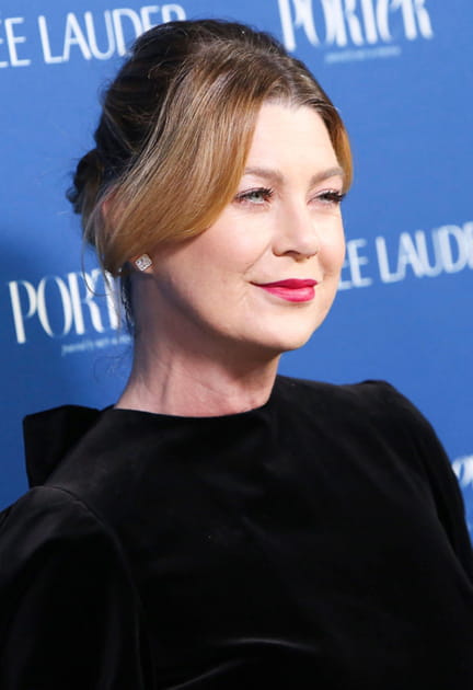 Le chignon &eacute;l&eacute;gant d'Ellen Pompeo
