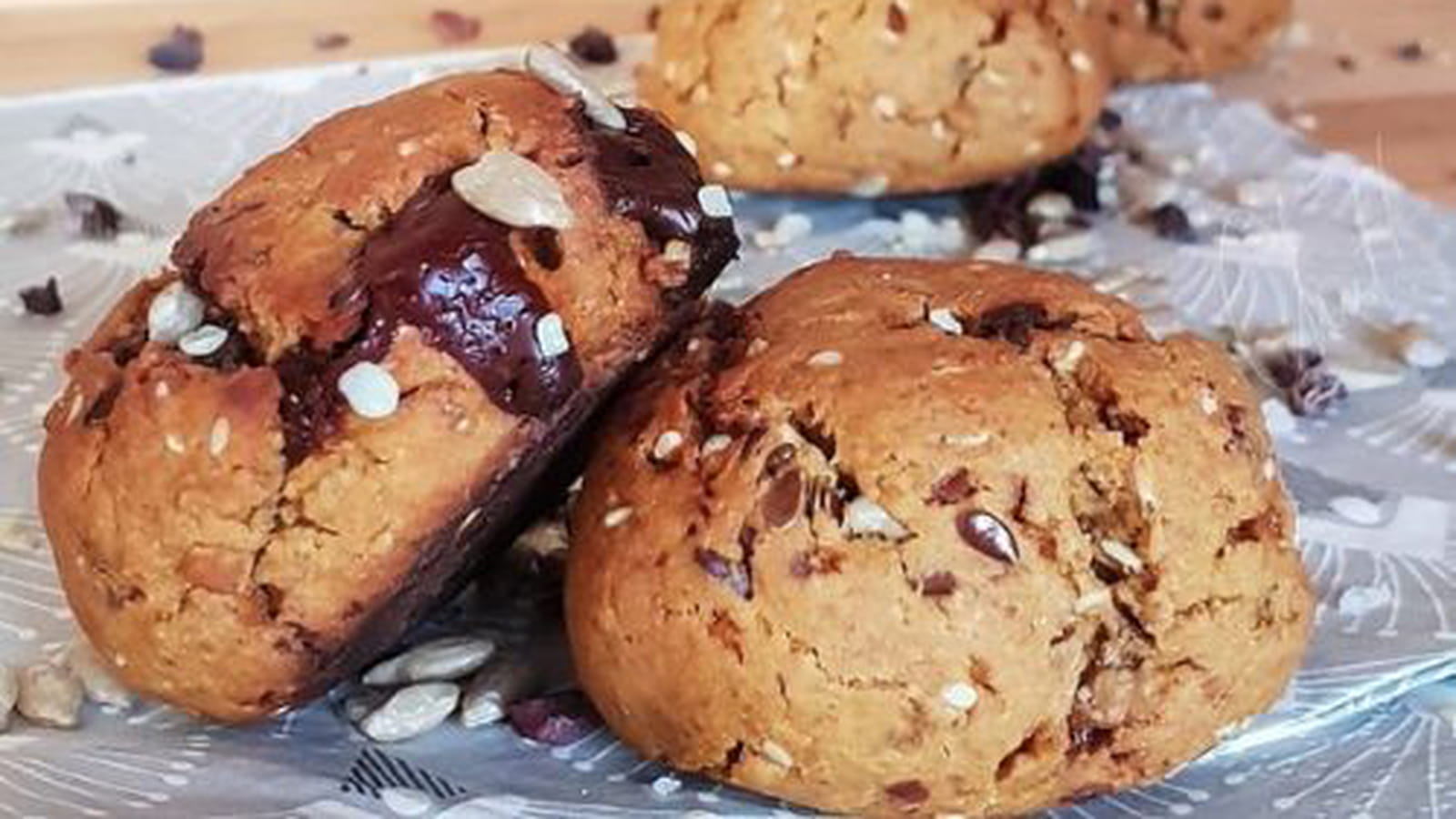 Biscuits des fonds de placard : sans œufs, sans beurre , mais avec de la citrouille
