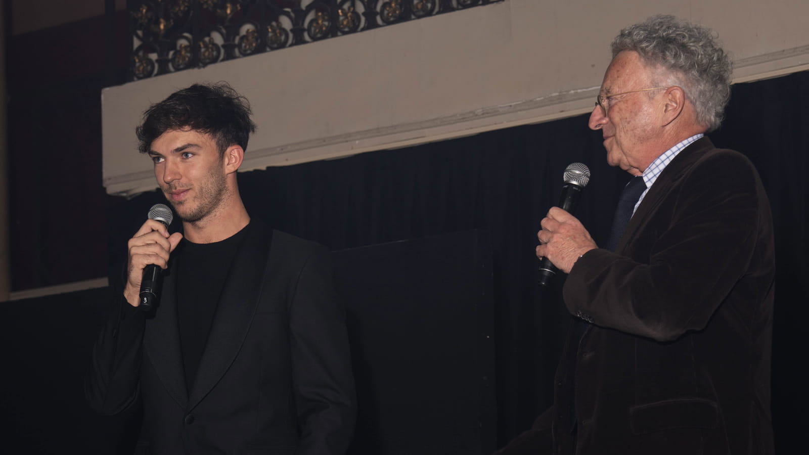 Pierre Gasly et Nelson Monfort