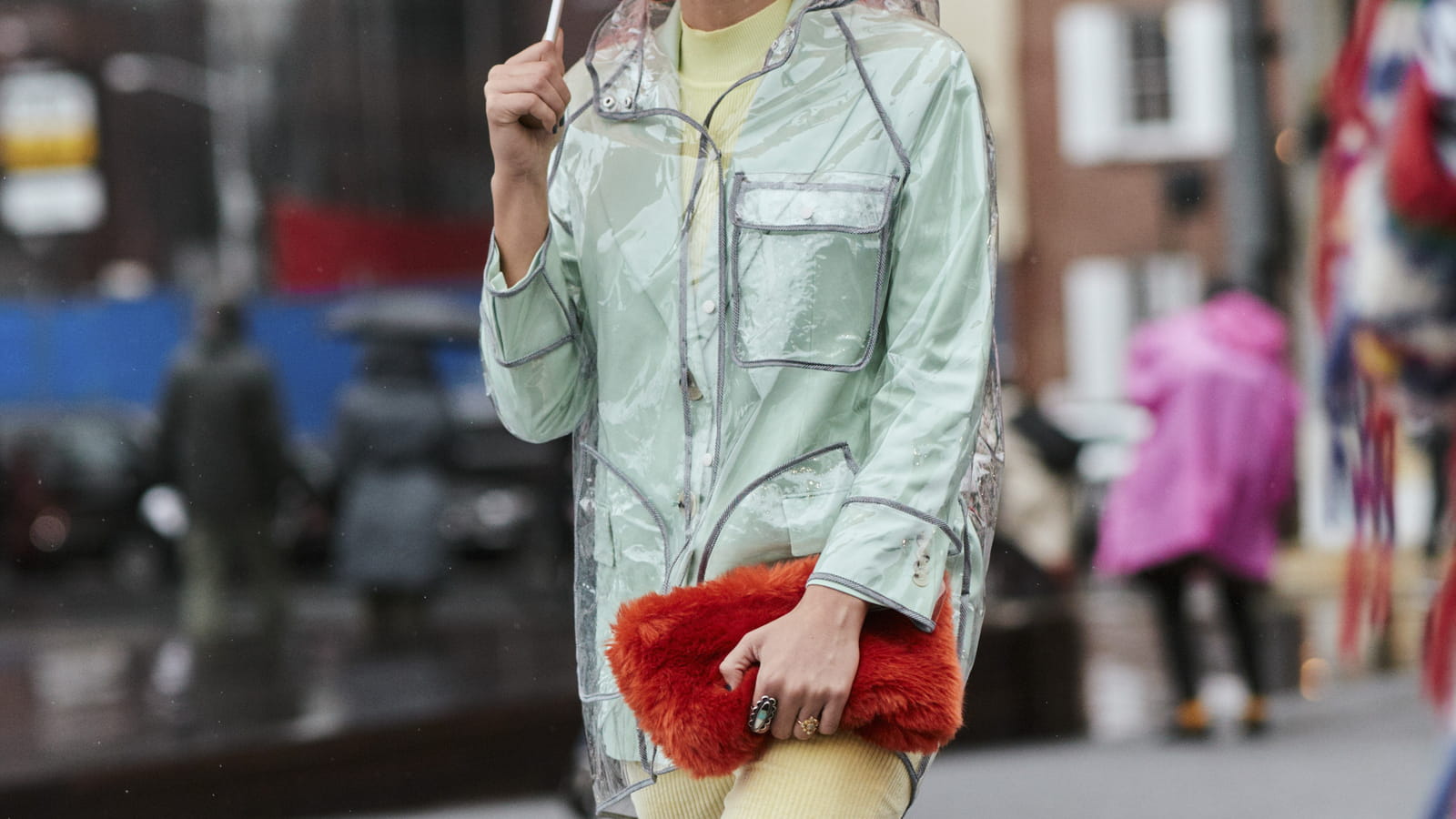 Imperméable transparent 