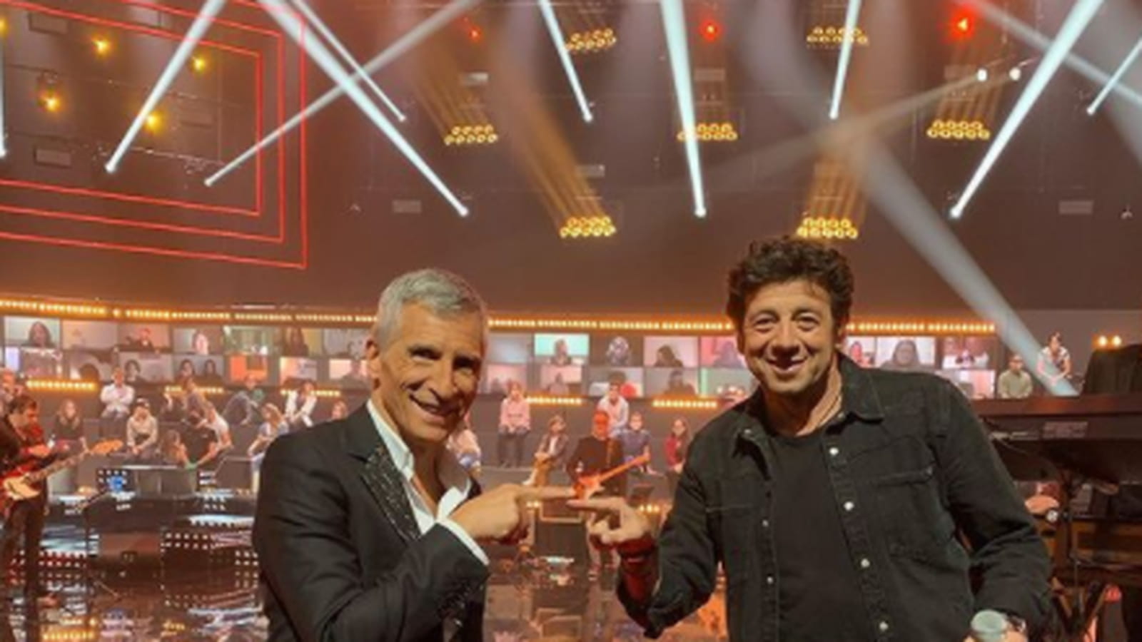 Nagui et Patrick Bruel