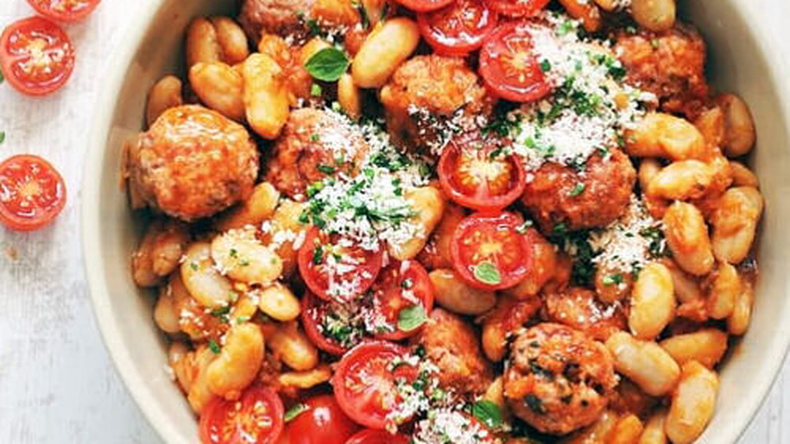 Boulettes d'agneau et Haricots Tarbais