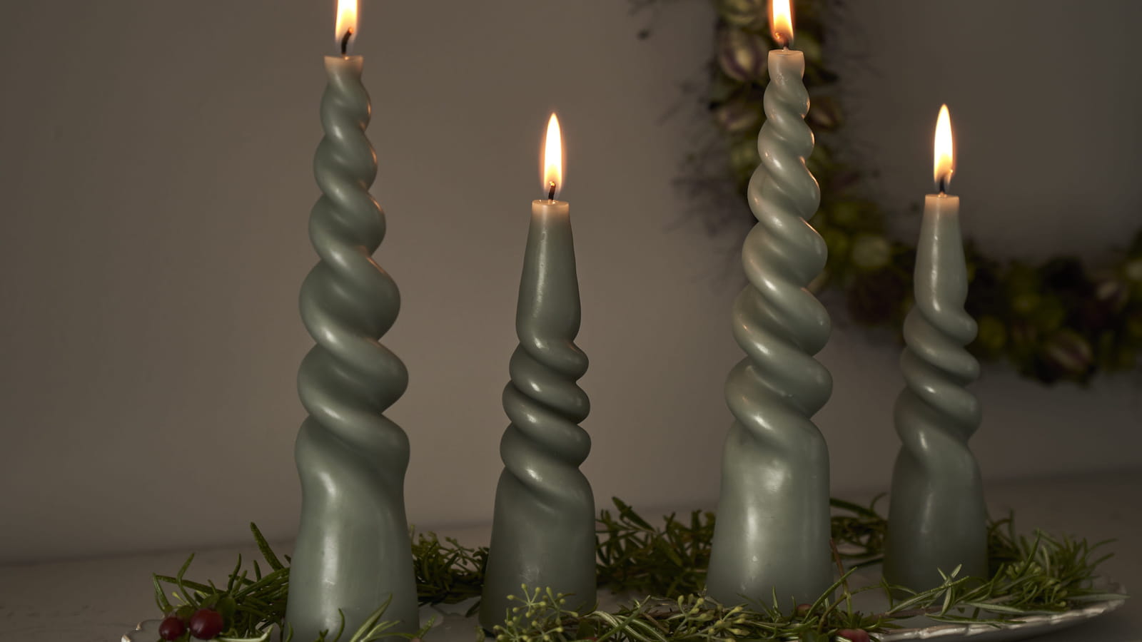 Bougies torsadées