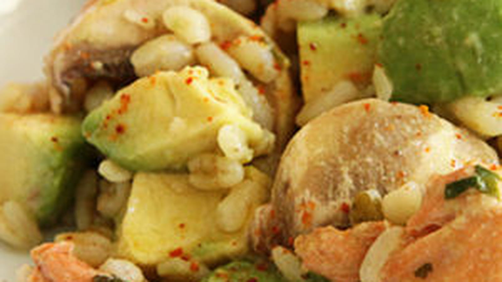 Salade d'Ebly au saumon et à l'avocat