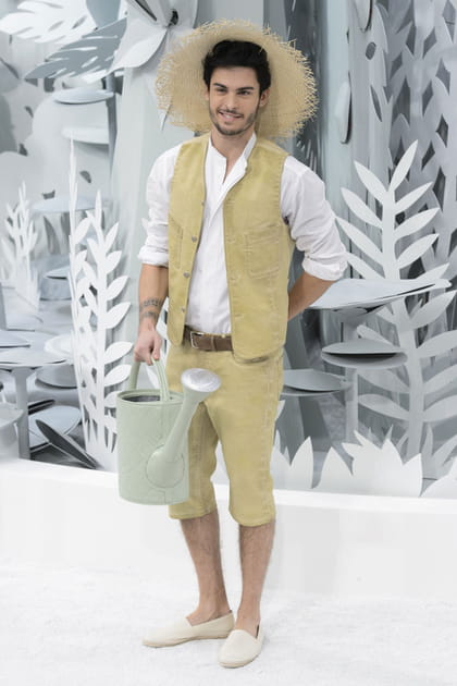 Baptiste Giabiconi, le jardinier du d&eacute;fil&eacute; Chanel