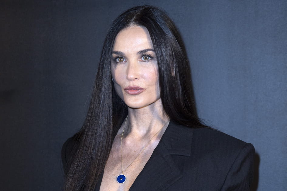 Les longueurs glossy de Demi Moore