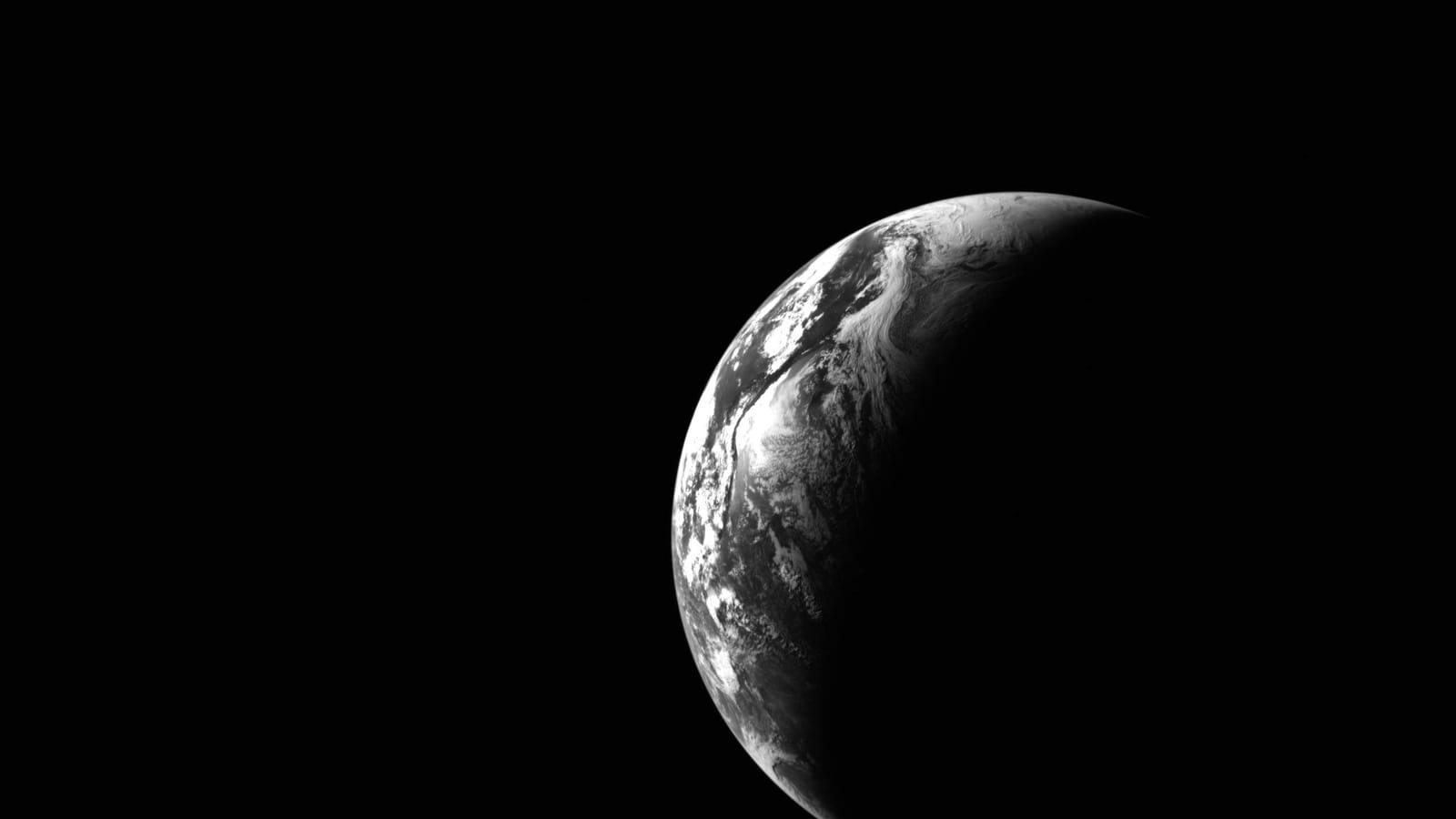 Terre en noir et blanc