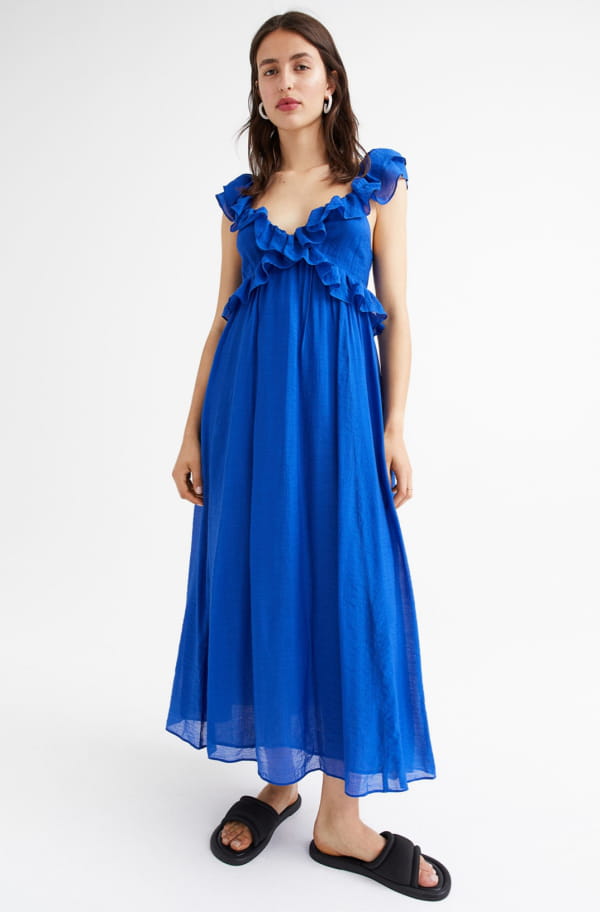 Robe en lyocell mélangé