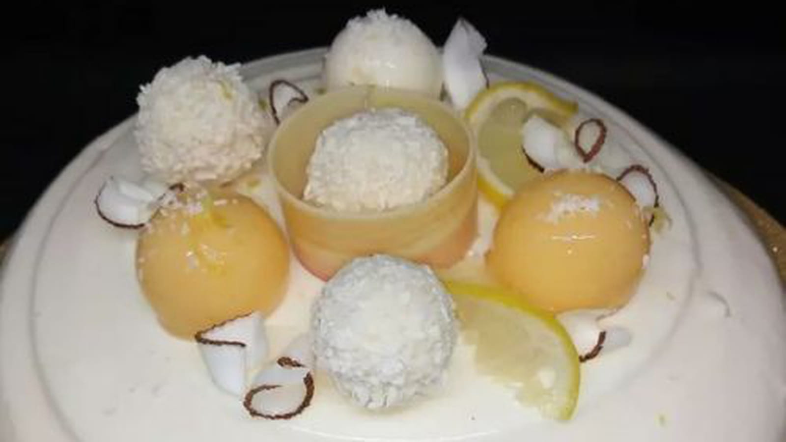 Entremet citron coco