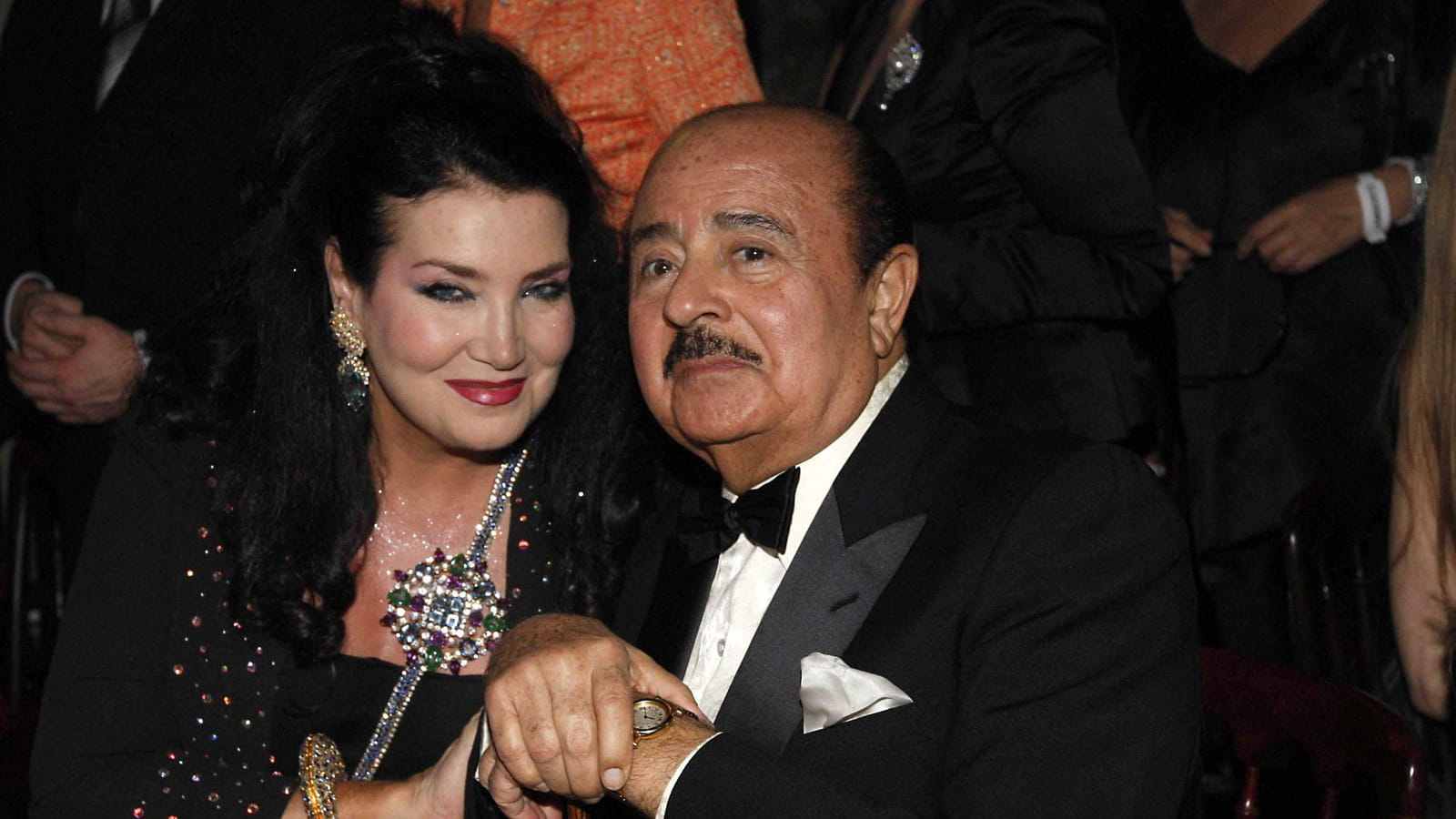 Adnan Kashoggi et sa seconde femme Lamia à Cologne