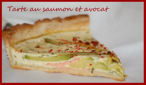 Tarte au saumon et avocat