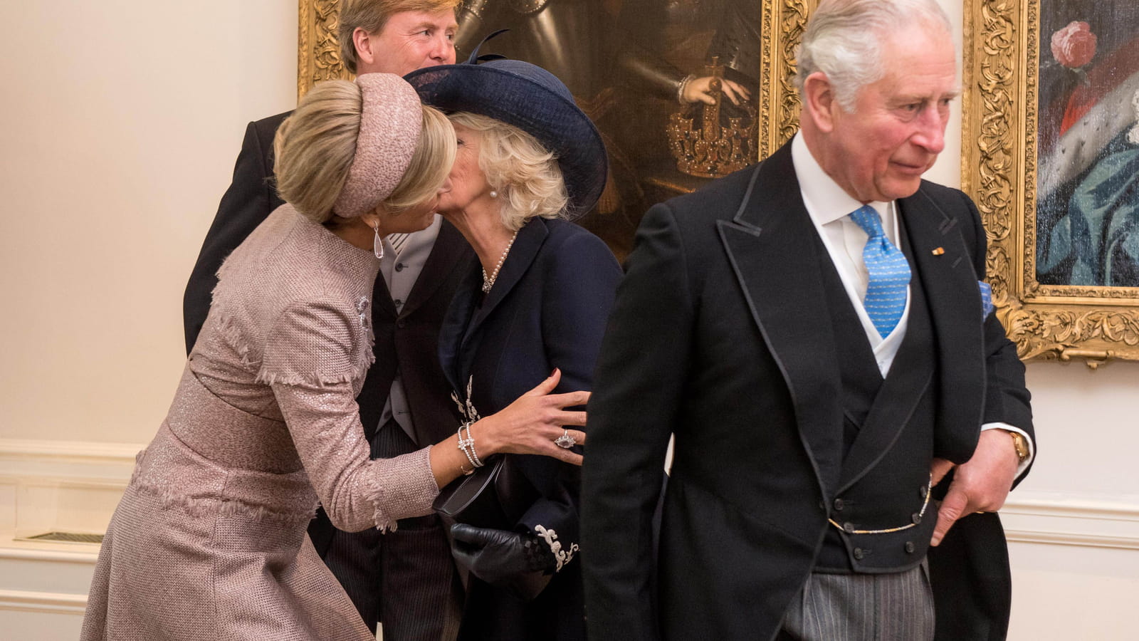 La reine Maxima, Camilla Parker-Bowles et le prince Charles