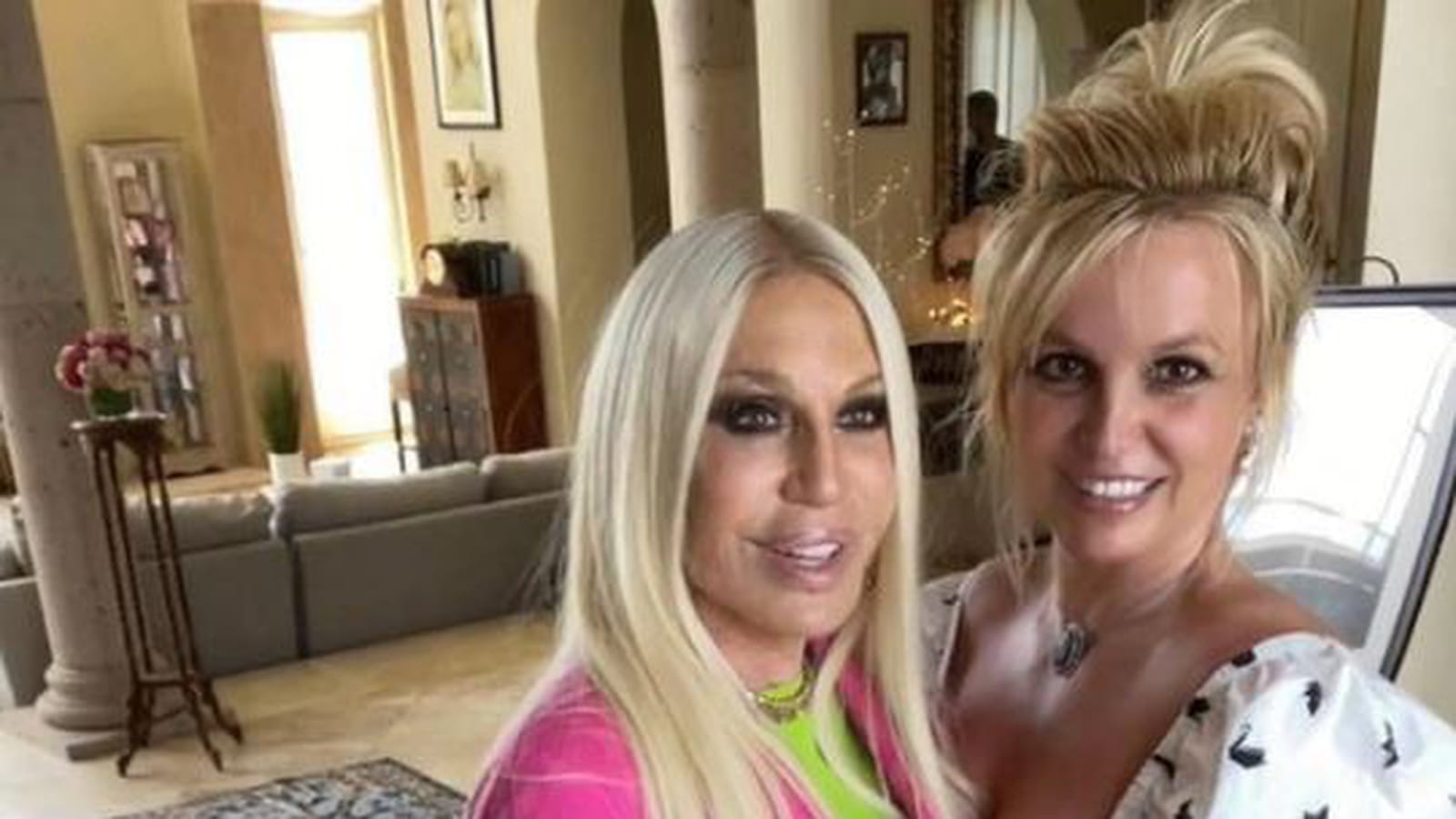 Donatella Versace et Britney Spears 