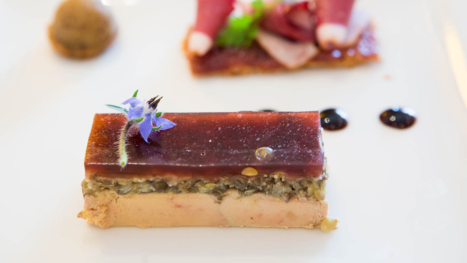 Terrine de foie gras aux lentilles