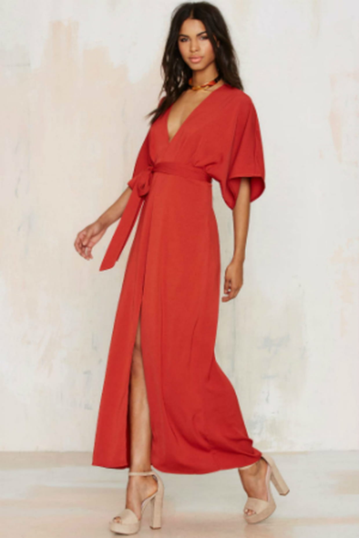 Robe Maxi Noire Nasty Gal - Occasion Très Bon état, Coupe Regular, Style Long Et Fluide