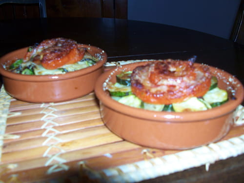 Petits tians de courgettes