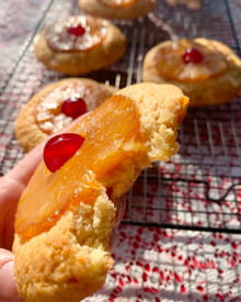 Cookies à l'ananas caramélisé et au rhum : Etape 4