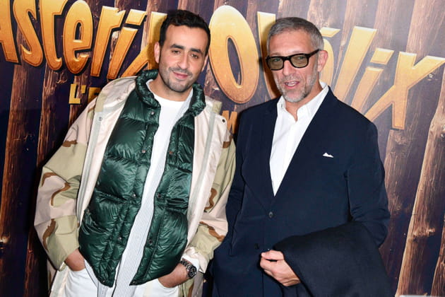 Jonathan Cohen et Vincent Cassel, à l'avant-première de "Astérix & Obélix