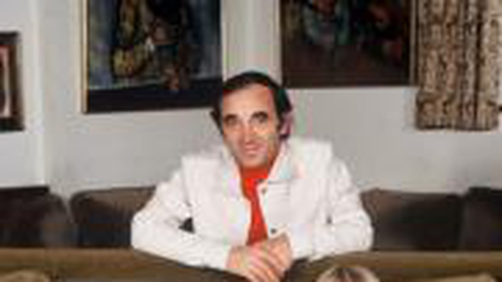 Charles Aznavour en famille