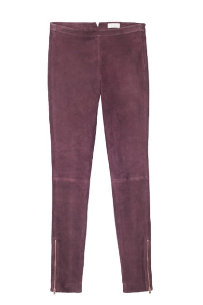 Slim bordeaux, esprit legging