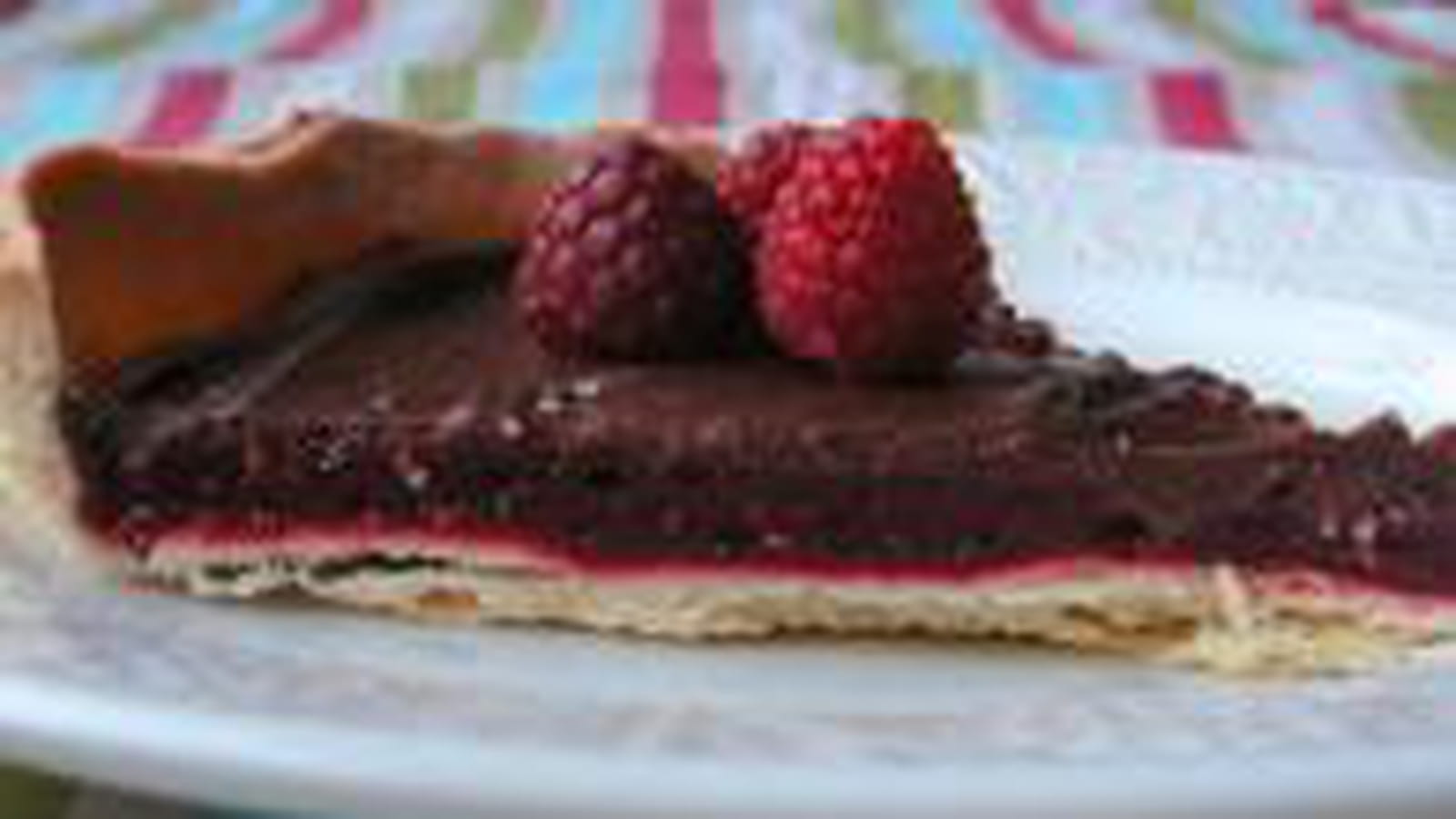 Tarte aux fruits rouges et au chocolat