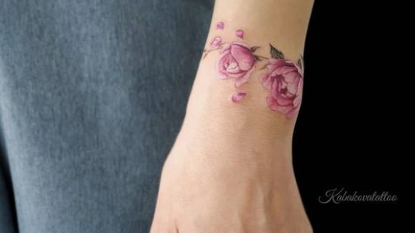 Bracelet de pivoines 
