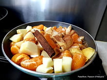 Verrines mousse de skyr, pommes, mandarines et chocolat : Etape 1