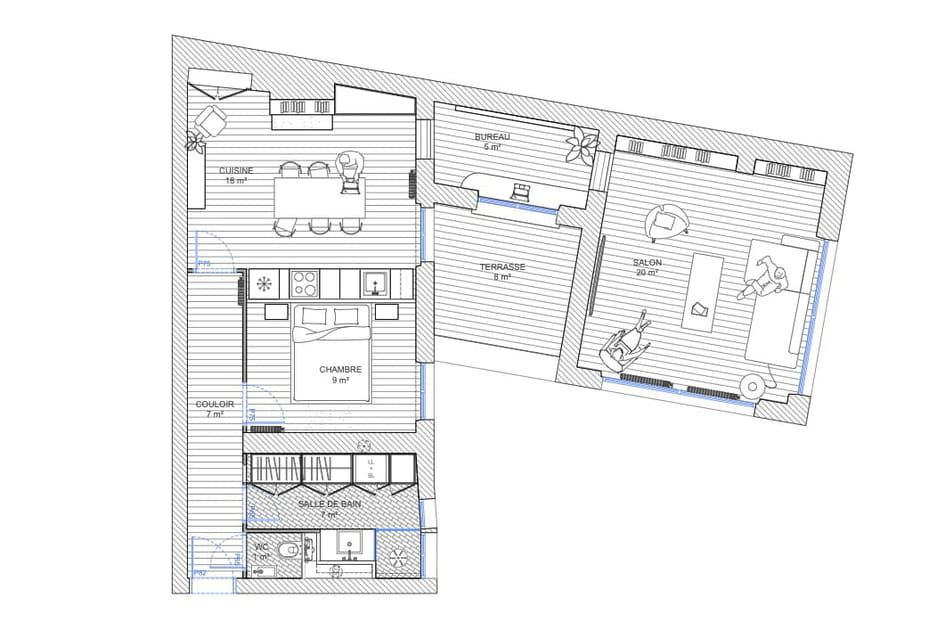 Le plan apr&egrave;s travaux