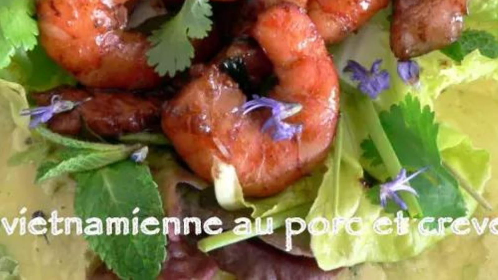 Crêpe vietnamienne au porc et crevettes