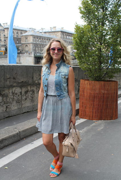 Street looks Paris Plages 2014 : Iuliia, radieuse