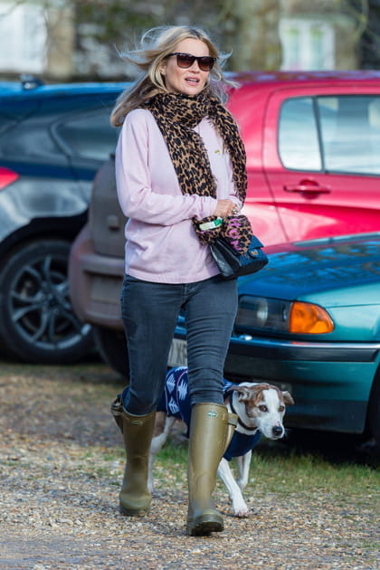 Kate Moss en bottes de pluie