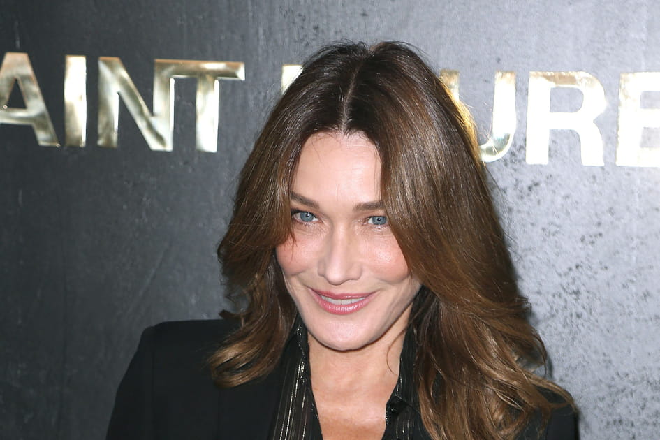 Carla Bruni, jolie avec ses sourcils trac&eacute;s &agrave; la perfection