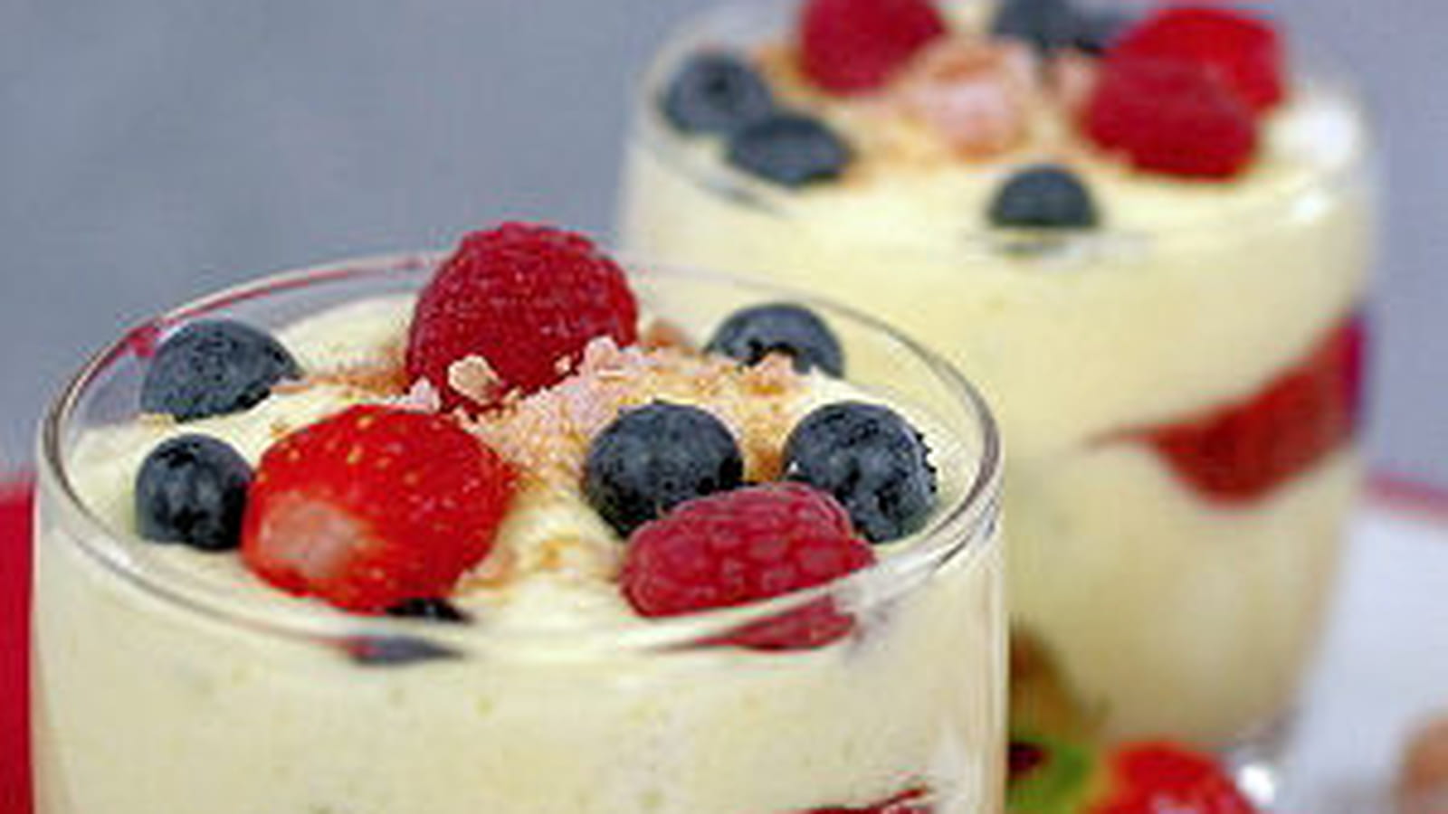 Tiramisu aux fruits rouges
