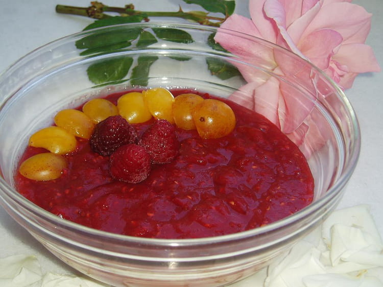 Recette de Compote mirabellesframboises