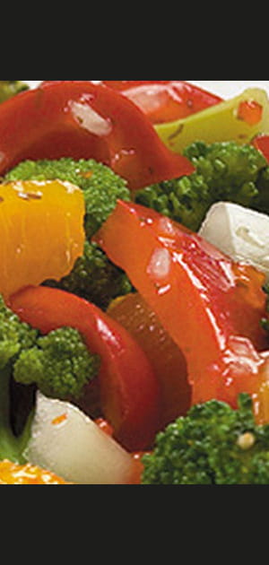 Salade de brocolis aux pamplemousses roses